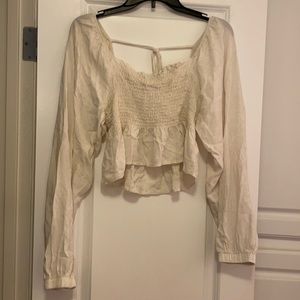 Long sleeve crop top